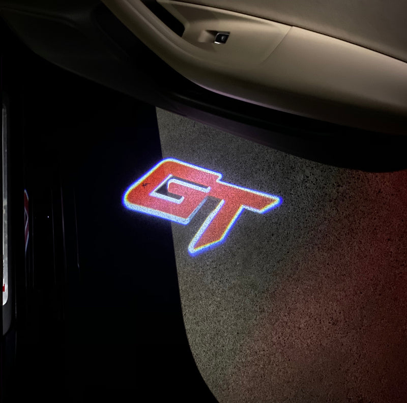 Volvo GT LOGO PROJECROTR LIGHTS Nr.112 (quantità 1 = 2 pellicole logo / 2 luci porta) 