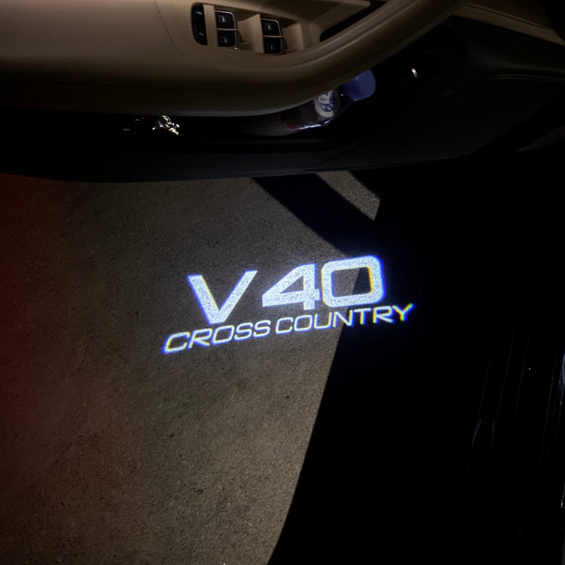 Volvo V40 LOGO PROJECROTR LIGHTS Nr.100 (Menge 1 = 2 Logofolie / 2 Türleuchten) 