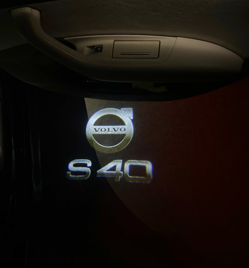 Volvo S 40 LOGO PROJECROTR LIGHTS Nr.109 (Menge 1 = 2 Logofolie / 2 Türleuchten) 