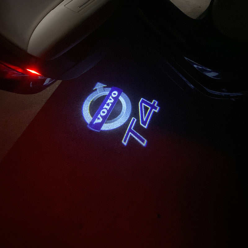 Volvo T4 LOGO PROJECROTR LIGHTS Nr.13 (quantità 1 = 2 pellicole logo / 2 luci porta) 