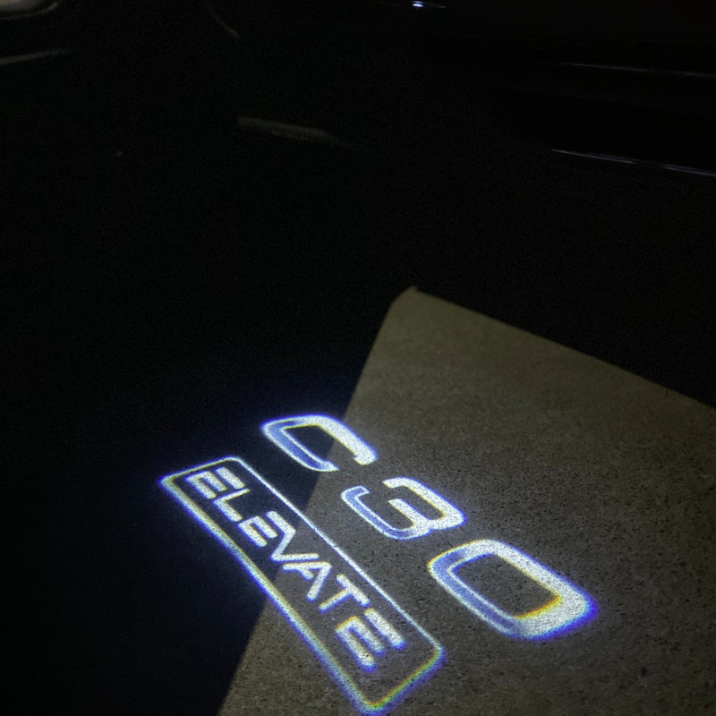 Volvo C 30 LOGO PROJECROTR LIGHTS Nr.121 (Menge 1 = 2 Logofolie / 2 Türleuchten) 