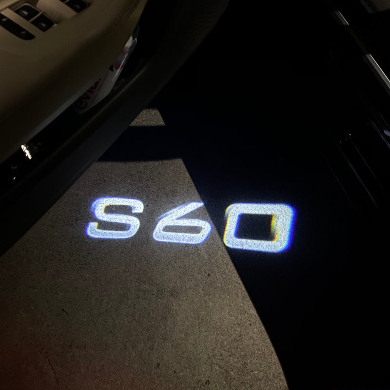 Volvo S 60 LOGO PROJECROTR LIGHTS Nr.116 (quantità 1 = 2 pellicole logo / 2 luci porta) 