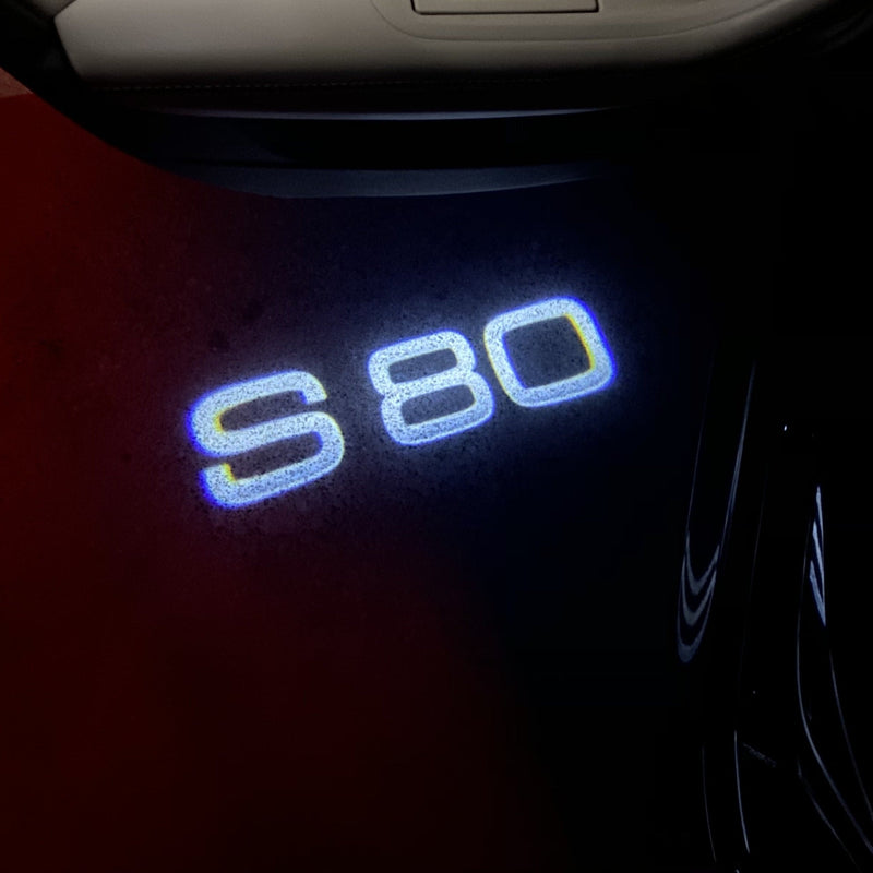 Volvo S 80 LOGO PROJECROTR LIGHTS Nr.90 (quantità 1 = 2 pellicole logo / 2 luci porta) 