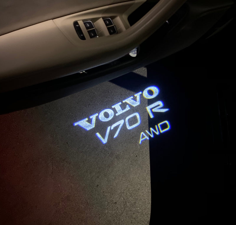 Volvo V 70 LOGO PROJECROTR LIGHTS Nr.105 (Menge 1 = 2 Logofolie / 2 Türleuchten) 