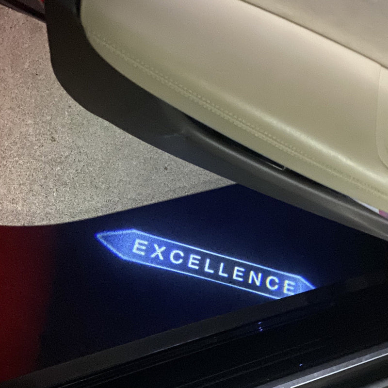 Volvo EXCELLENCE LOGO PROJECROTR LIGHTS Nr.94 (quantità 1 = 2 pellicole logo / 2 luci porta) 