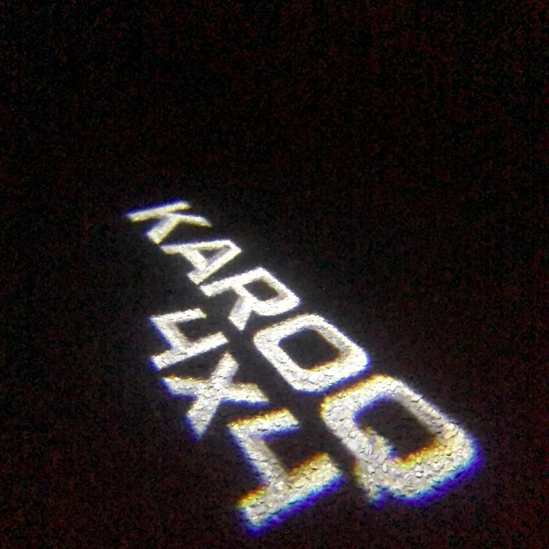 SKODA KAROQ LOGO PROJECTOT LIGHTS Nr.96 (Menge 1 = 2 Logofolie / 2 Türleuchten)