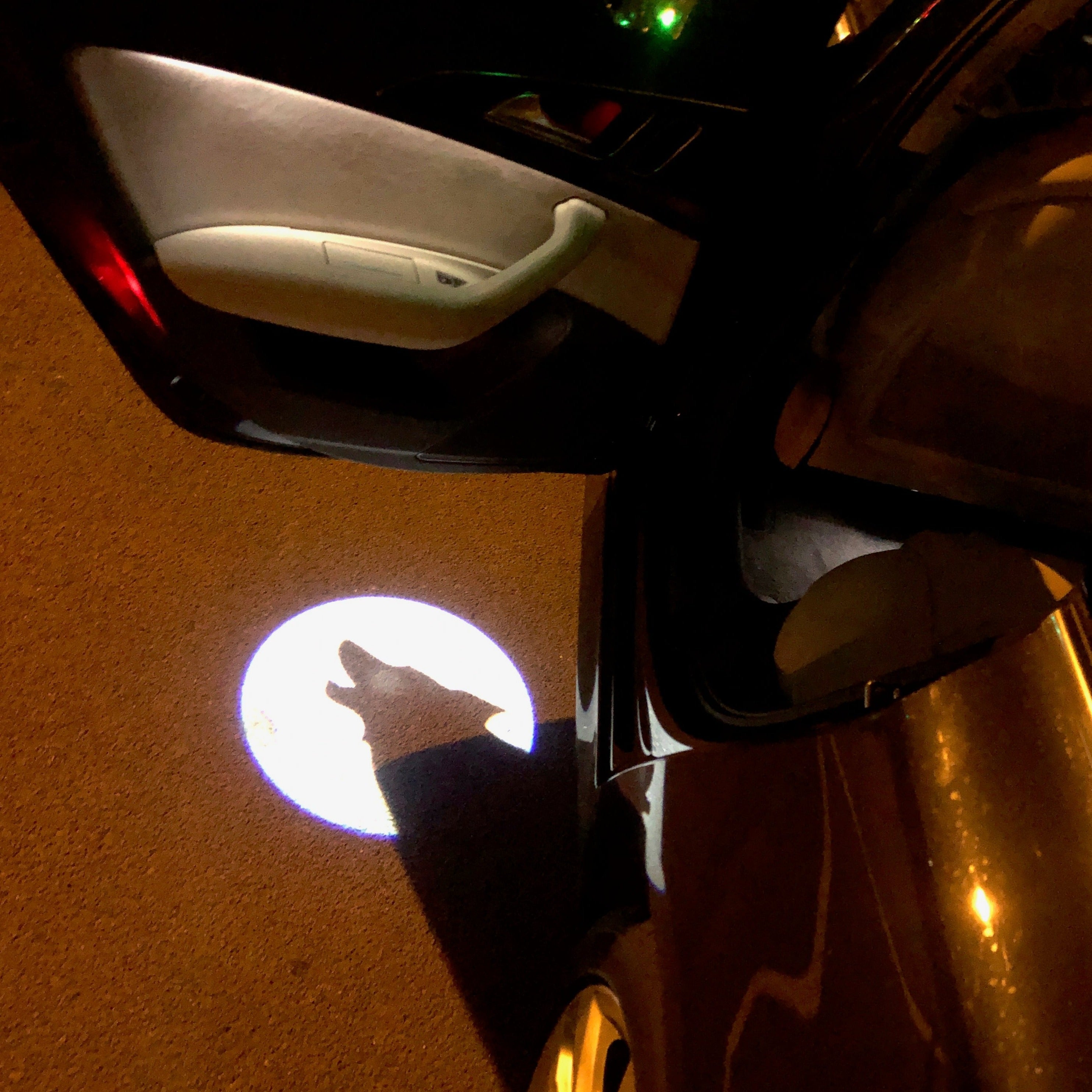 WOLF Logo door lights Nr.226 (quantity 1 = 2 Logo Films /2 door lights）Movie Series Logo