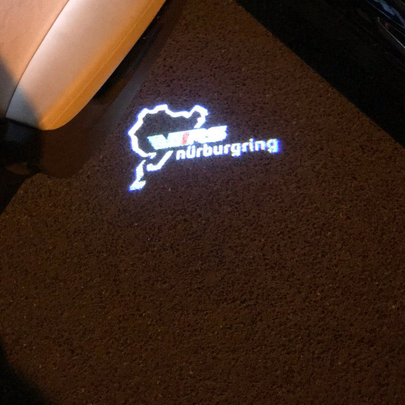 SKODA VRS NÜRBURGRING LOGO PROJECTOT LIGHTS Nr.27 (Menge 1 = 2 Logofolie / 2 Türleuchten)