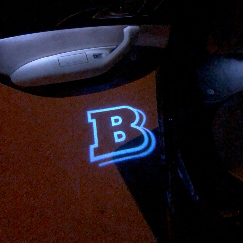 MERCEDES BENZ BRABUS LOGO PROJECTOT LIGHTS Nr.23 (Menge 1 = 1 Satz/2 Türleuchten) 