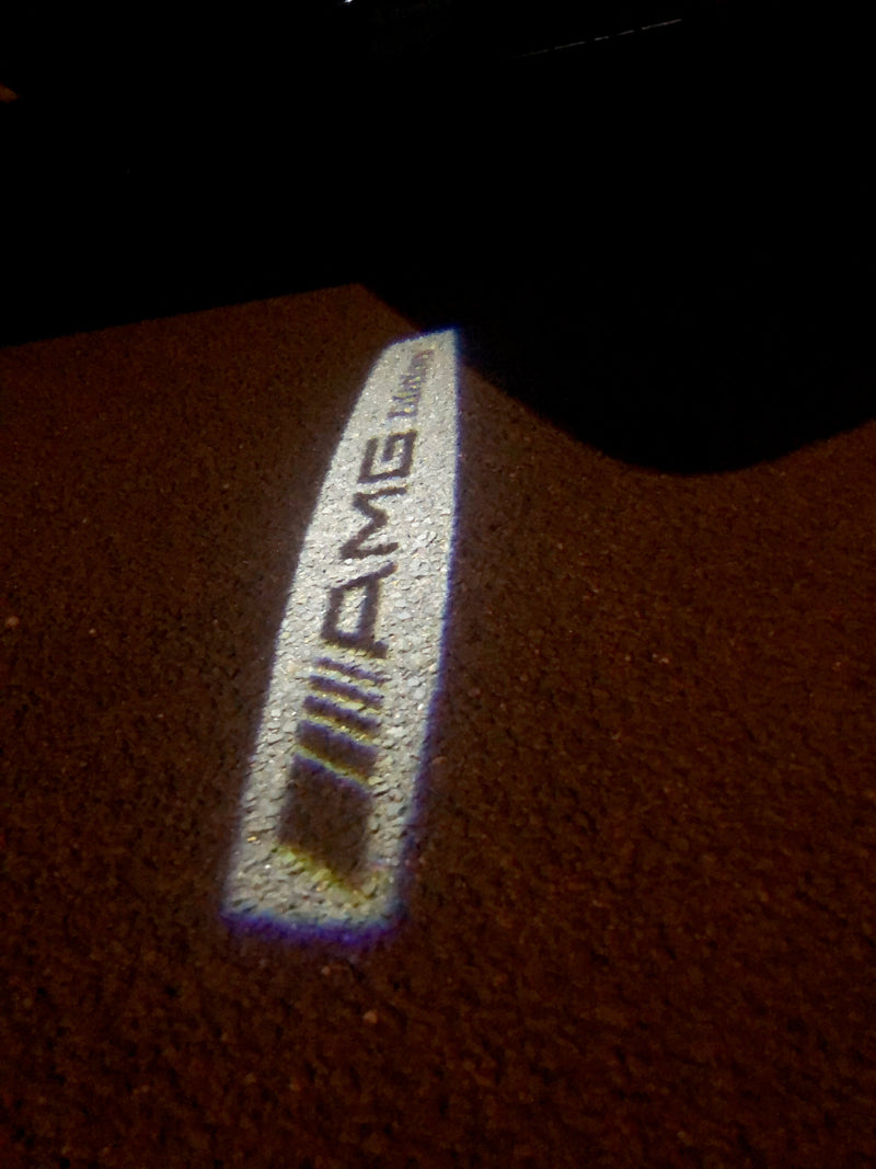 MERCEDES BENZ AMG LOGO PROJECTOT LIGHTS Nr.15 (quantità 1 = 1 set/2 luci porta)