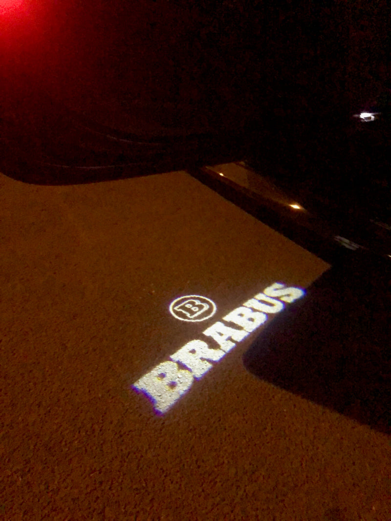 MERCEDES BENZ BRABUS LOGO PROJECTOT LIGHTS Nr.24 (quantità 1 = 1 set/2 luci porta)