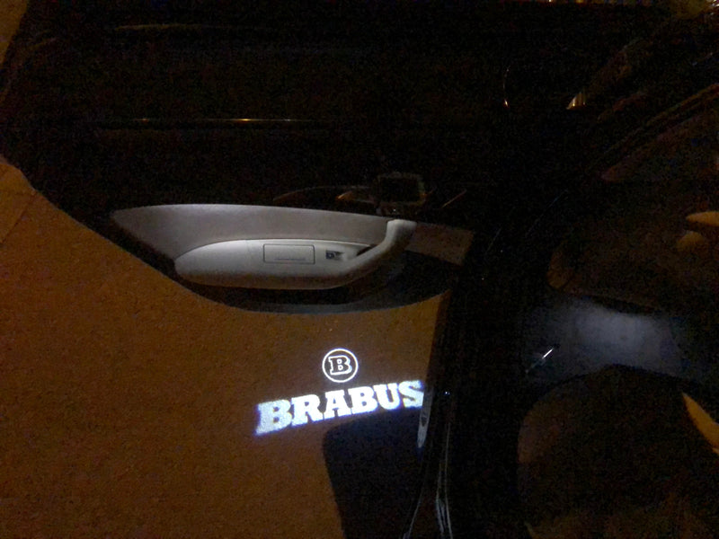 MERCEDES BENZ BRABUS LOGO PROJECTOT LIGHTS Nr.24 (Menge 1 = 1 Satz/2 Türleuchten)