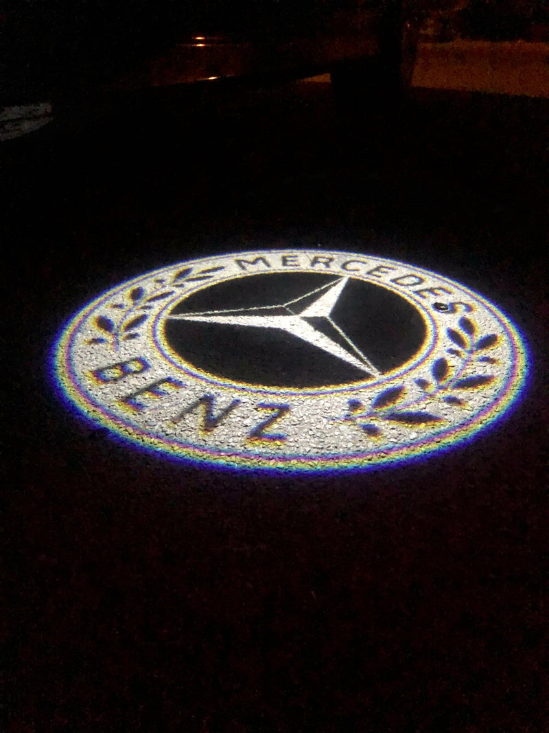 MERCEDES BENZ Original LOGO PROJECTOT LIGHTS Nr.04 (quantity 1 = 1 sets/2 door lights)