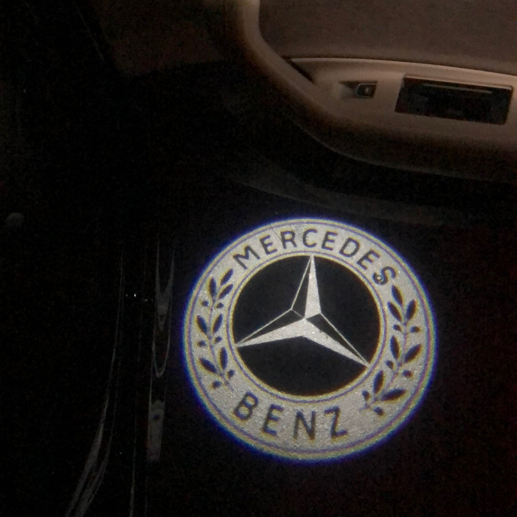 MERCEDES BENZ Original LOGO PROJECTOT LIGHTS Nr.04 (quantity 1 = 1 sets/2 door lights)