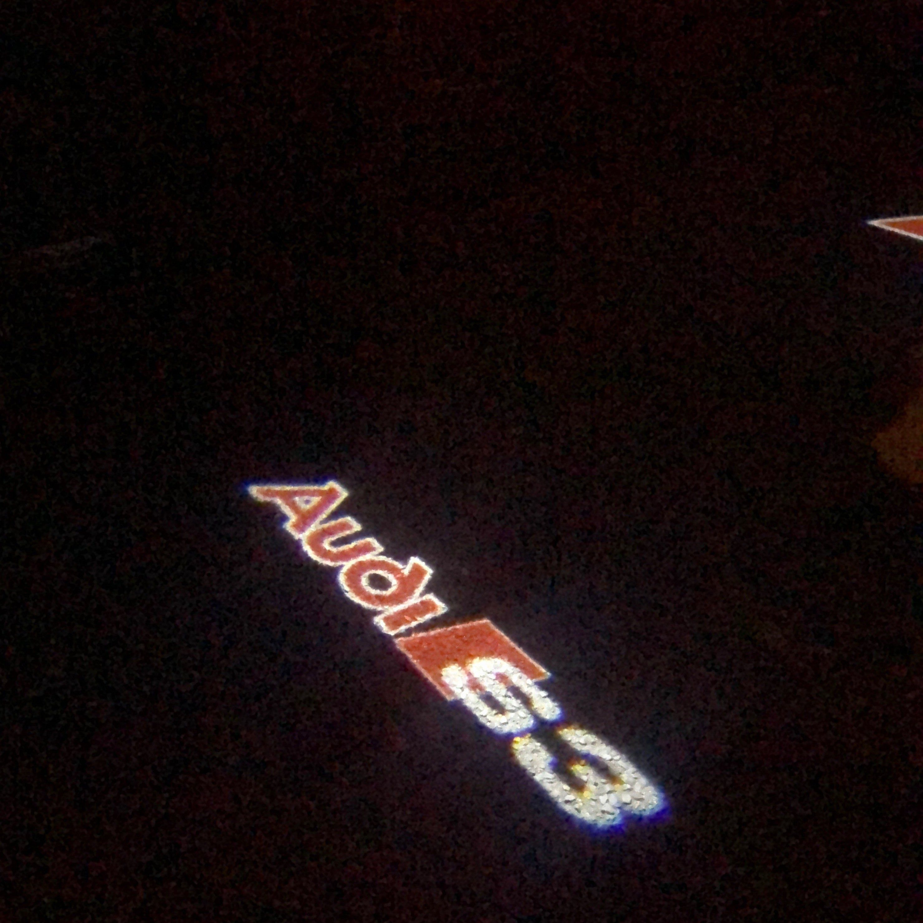 AUDI S3 LOGO PROJECTOT LIGHTS Nr.87  (quantity 1 = 2 Logo Films /2 door lights）