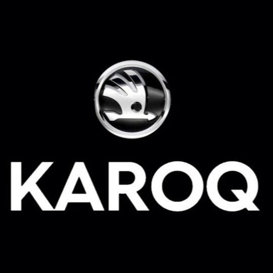 SKODA KAROQ LOGO LIGHTS Nr.110  (quantity  1 =  2 Logo Film /  2 door lights)