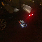 AUDI A5 LOGO PROJECTOT LIGHTS Nr.43  (quantity 1 = 2 Logo Films /2 door lights）