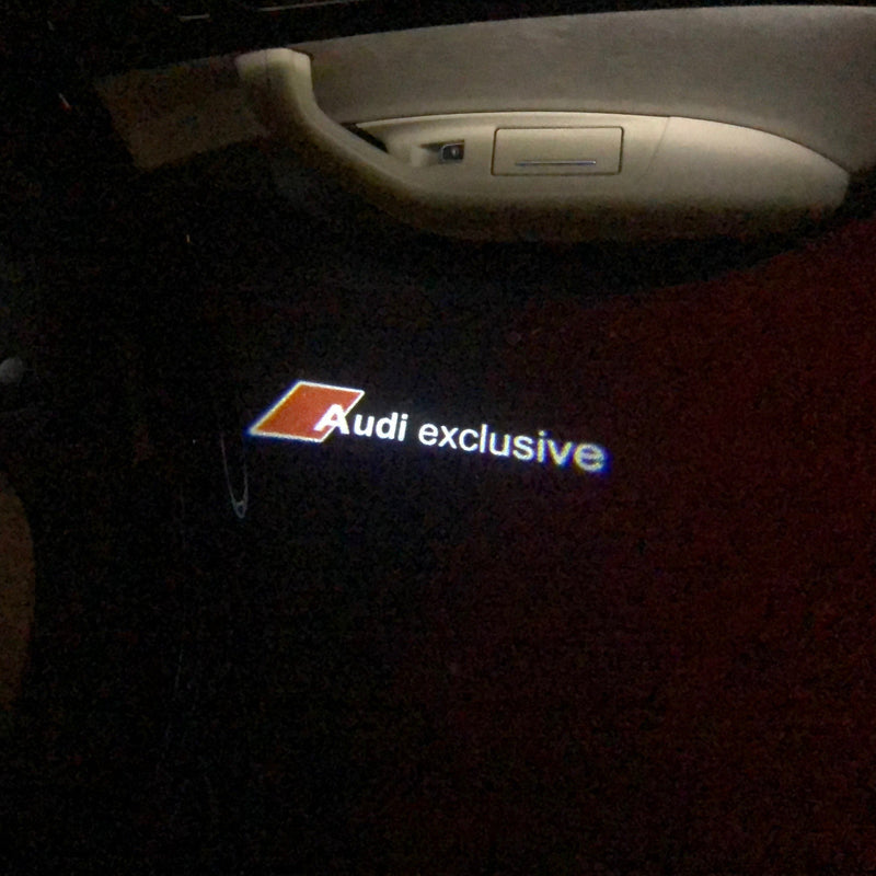 AUDI EXCLUSIVE LOGO PROJECTOT LIGHTS Nr.70 (quantità 1 = 2 pellicole logo /2 luci porta） 