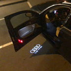 AUDI V8 TFSI  LOGO PROJECTOT LIGHTS Nr.105  (quantity 1 = 2 Logo Films /2 door lights）