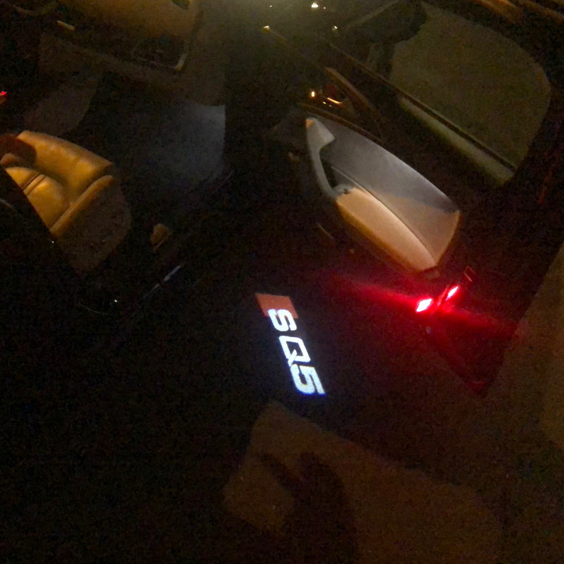 AUDI SQ5 LOGO PROJECTOT LIGHTS Nr.58  (quantity 1 = 2 Logo Films /2 door lights）