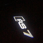 AUDI  RS7 LOGO PROJECTOT LIGHTS Nr.117  (quantity 1 = 2 Logo Films /2 door lights）