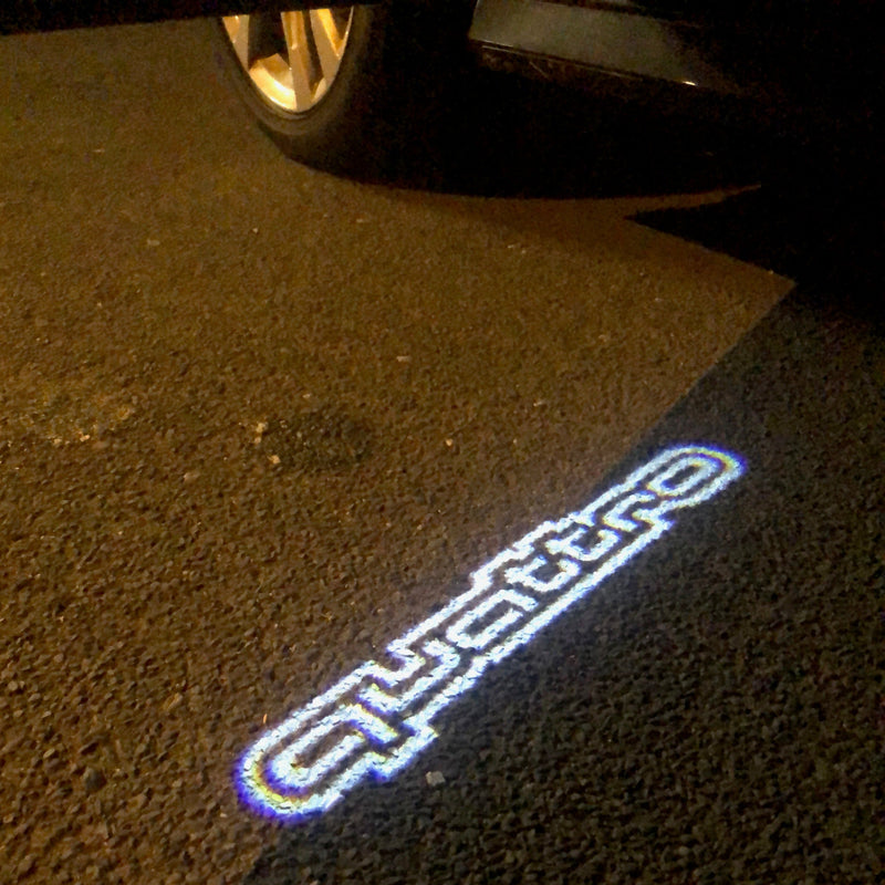 AUDI QUATTRO LOGO PROJECTOT LIGHTS Nr.108  (quantity 1 = 2 Logo Films /2 door lights）