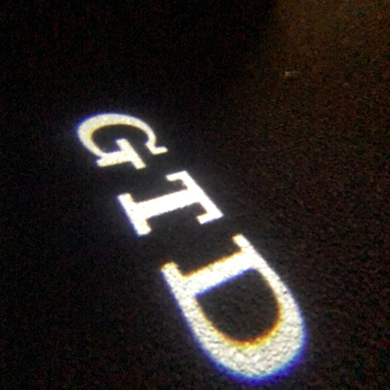 Volkswagen Luci porta GTD Logo n. 30 (quantità 1 = 2 pellicole logo / 2 luci porta)