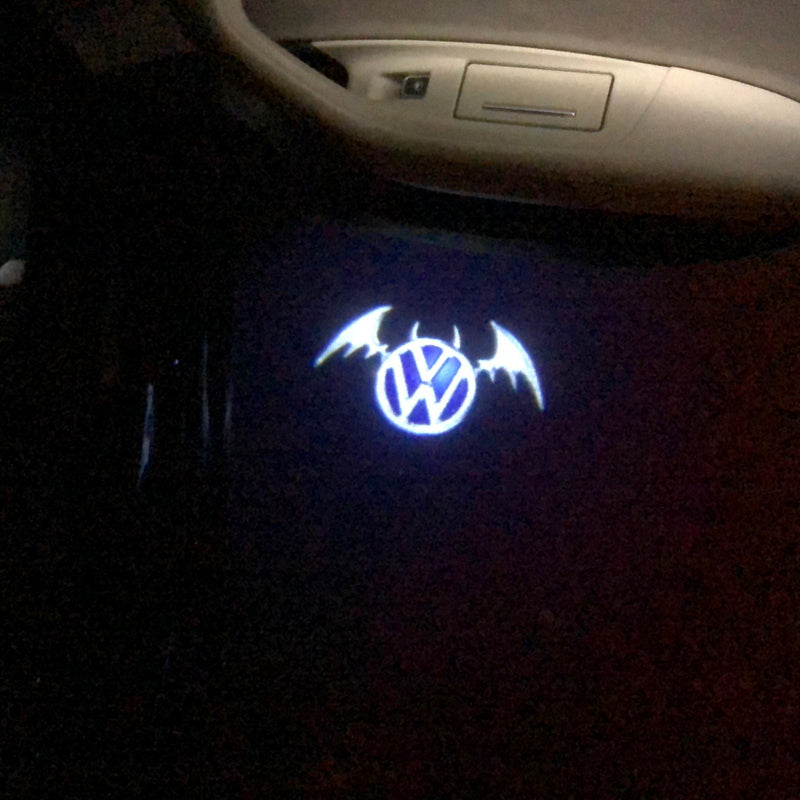 Volkswagen Luci porta Logo originale n. 144 (quantità 1 = 2 pellicole con logo/2 luci per porta） 