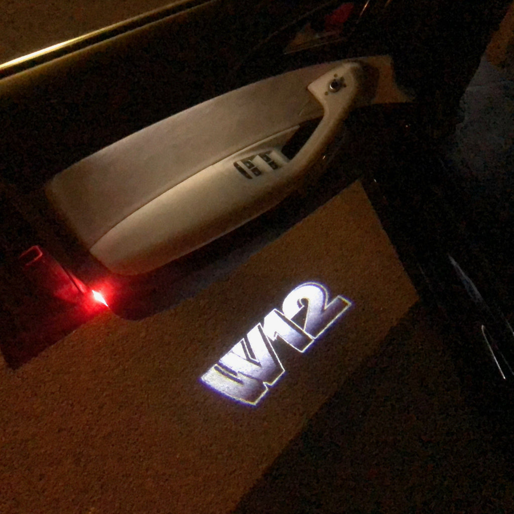 Volkswagen Door lights W12 Logo  Nr. 99   (quantity 1 = 2 Logo Films /2 door lights）
