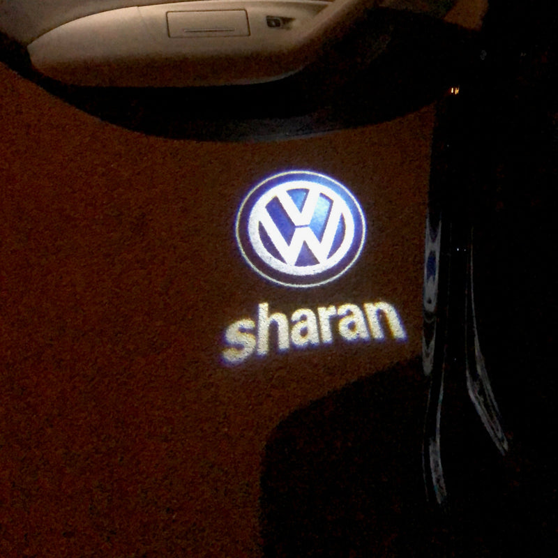 Volkswagen Luci porta SHARAN Logo Nr. 85 (quantità 1 = 2 pellicole con logo/2 luci per porta）