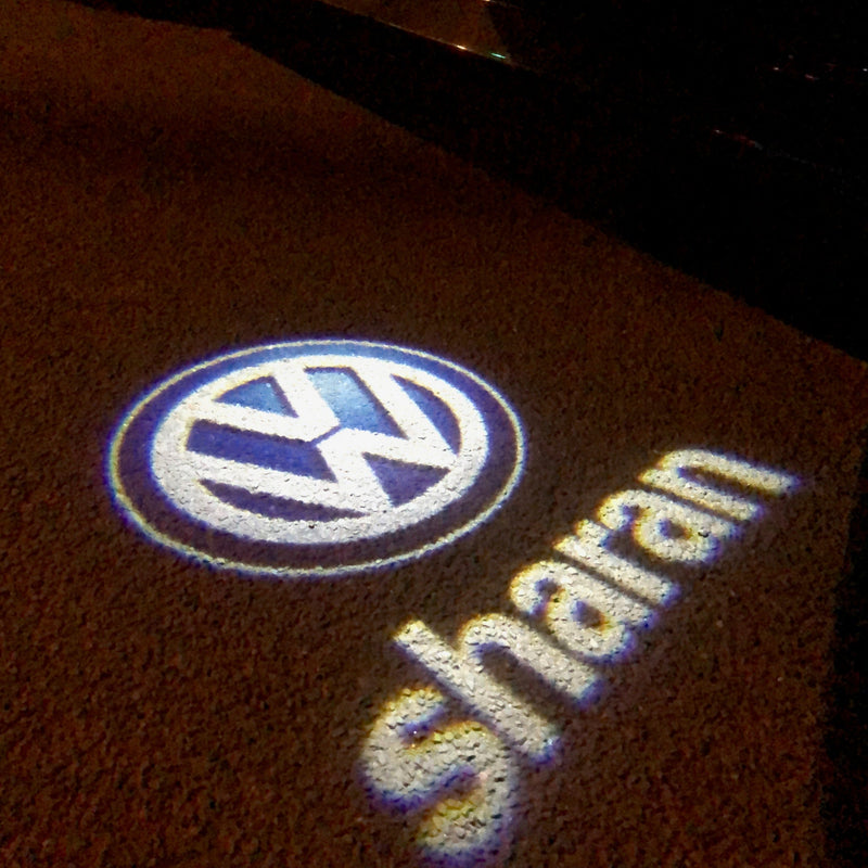 Volkswagen Luci porta SHARAN Logo Nr. 85 (quantità 1 = 2 pellicole con logo/2 luci per porta）