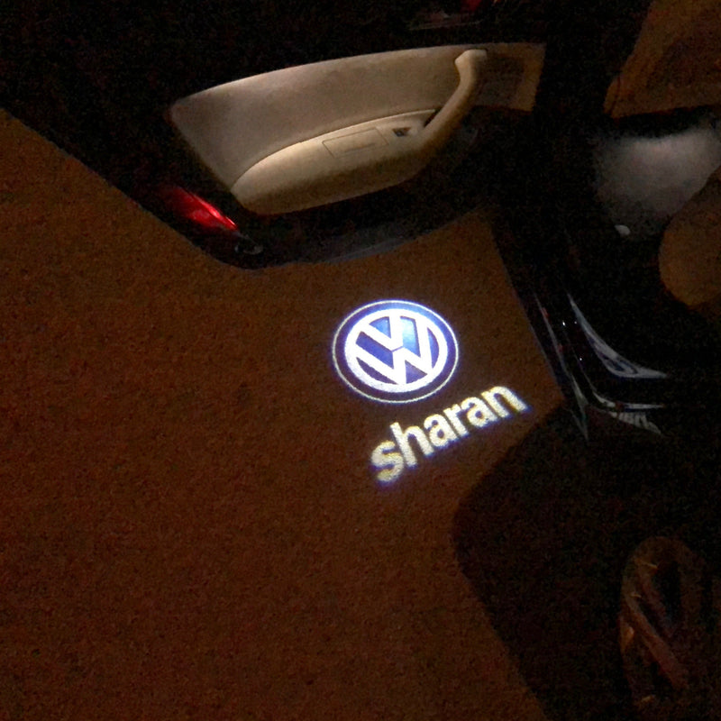 Volkswagen Luci porta SHARAN Logo Nr. 85 (quantità 1 = 2 pellicole con logo/2 luci per porta）