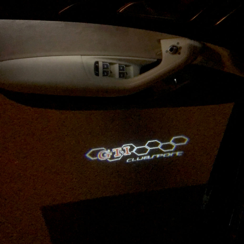 Volkswagen GTI logo Door LED Projector  Nr. 19  ( quantity 1 = 2 LED Projector & 2 logo film)
