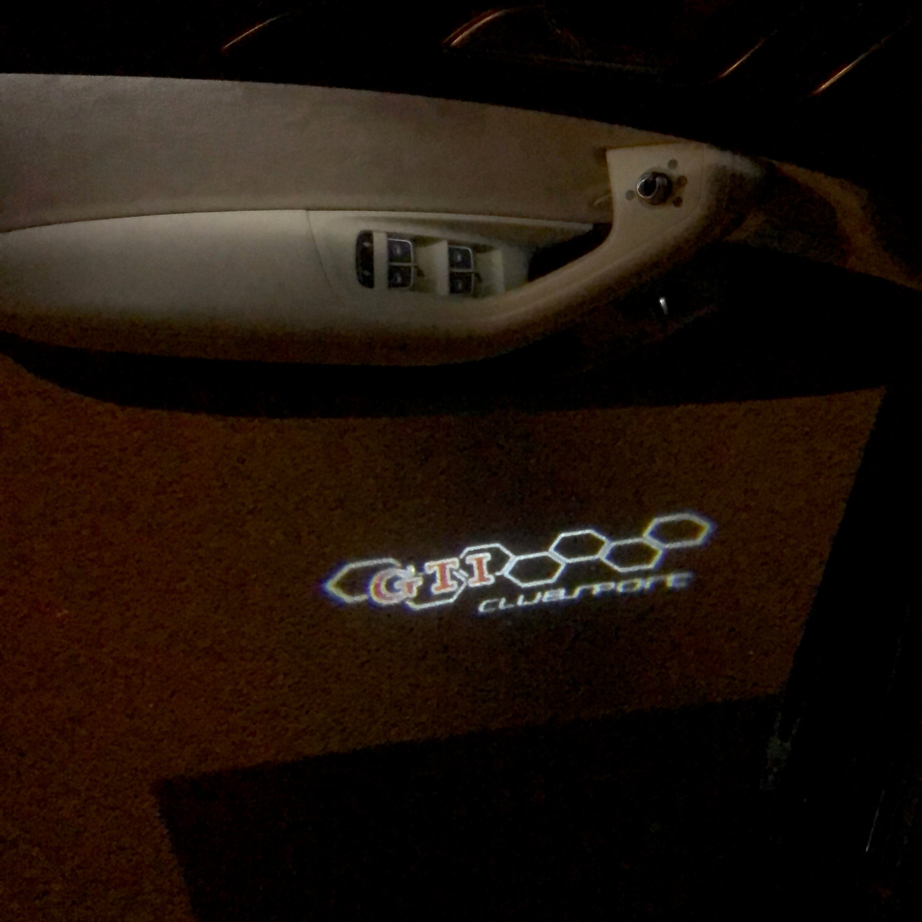 Volkswagen GTI logo Door LED Projector  Nr. 19  ( quantity 1 = 2 LED Projector & 2 logo film)