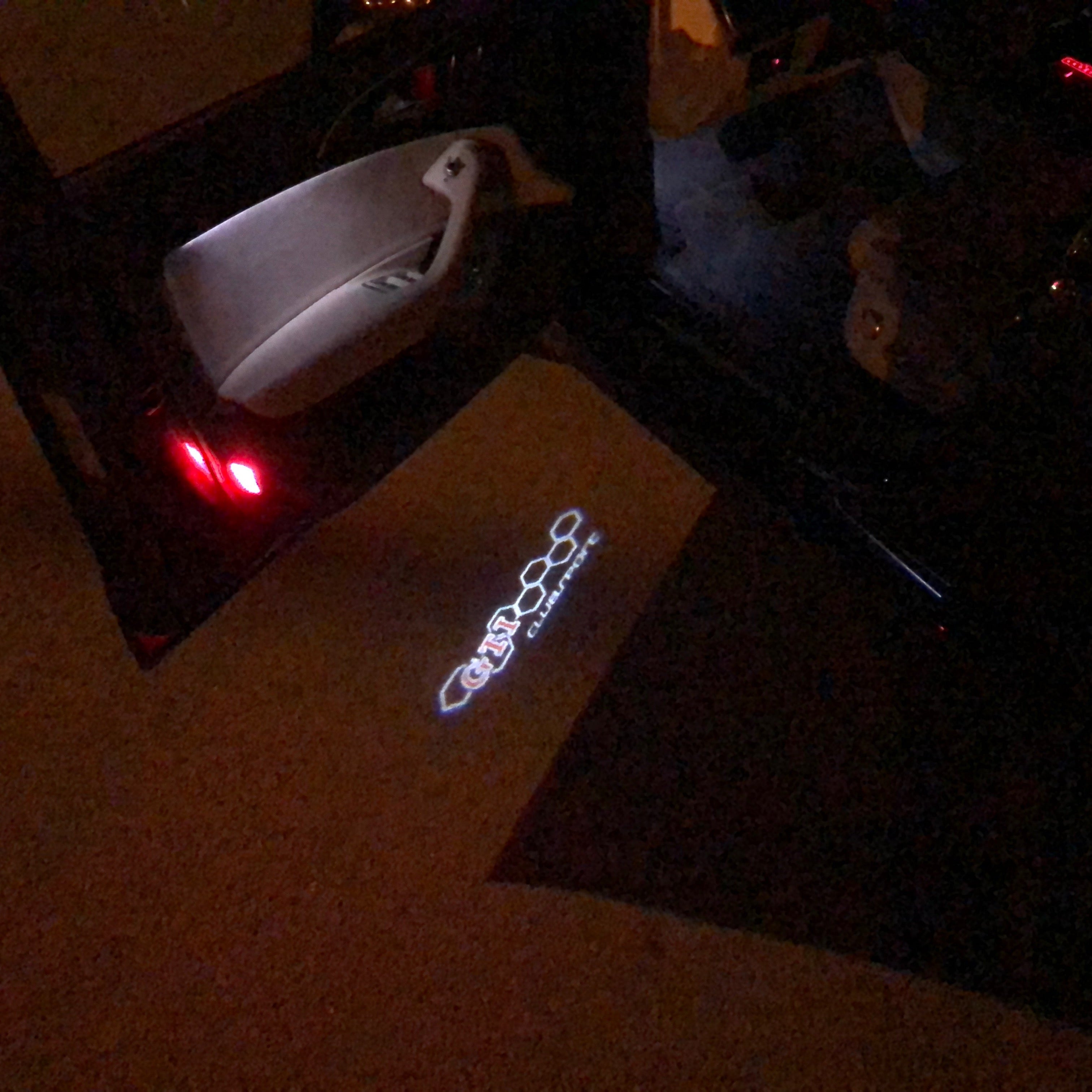 Volkswagen GTI logo Door LED Projector  Nr. 19  ( quantity 1 = 2 LED Projector & 2 logo film)