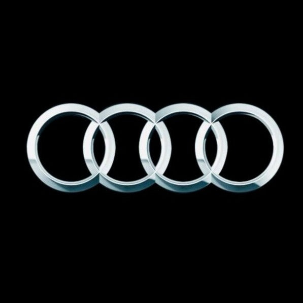 AUDI 4 RINGS LOGO PROJECTOT LIGHTS Nr.04 (Menge 1 = 2 Logofolien /2 Türleuchten） 