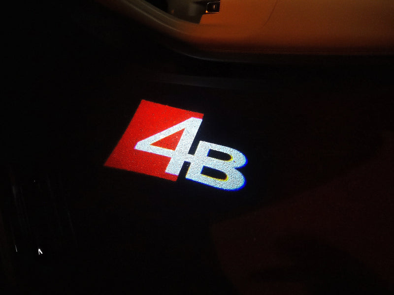 AUDI 4B LOGO PROJECTOT LIGHTS Nr.115 (quantità 1 = 1 set/2 luci porta)