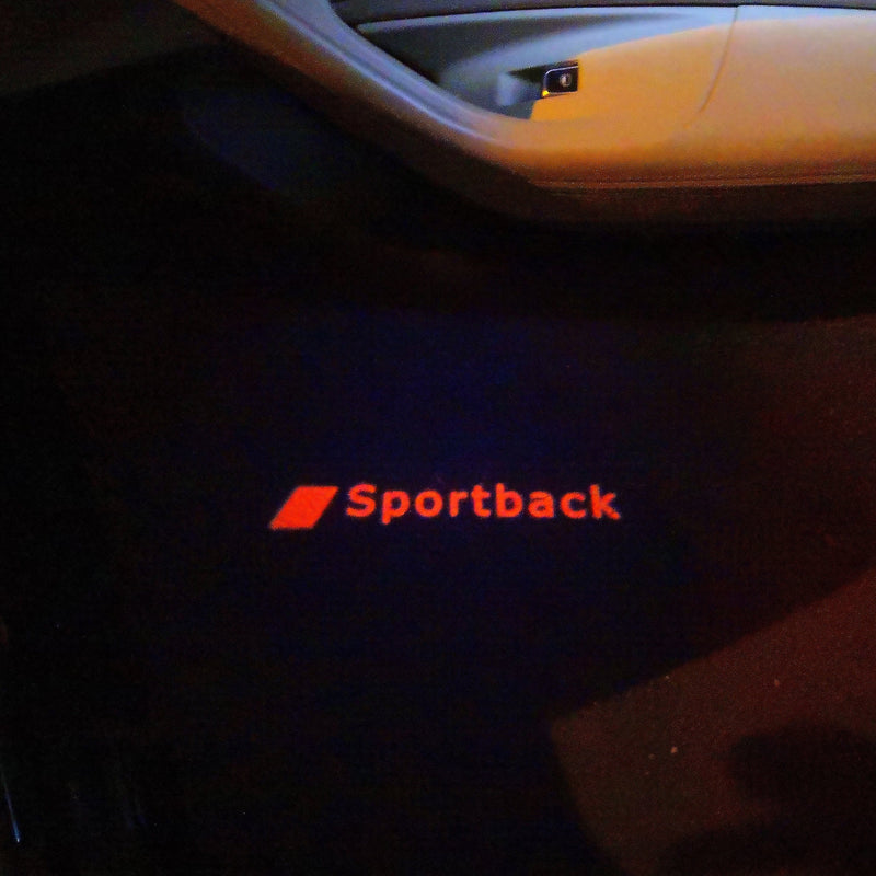 AUDI  SPORTBACK LOGO PROJECTOT LIGHTS Nr.110  (quantity 1 = 2 Logo Films /2 door lights）