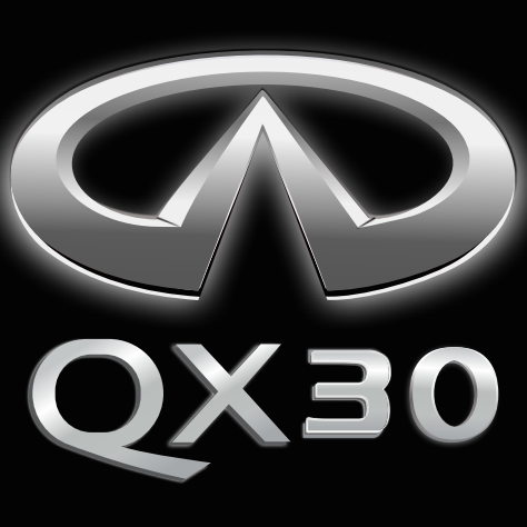 INFINITI QX30 LOGO PROJECROTR LIGHTS Nr.46 (Menge 1 = 1 Satz/2 Türleuchten)