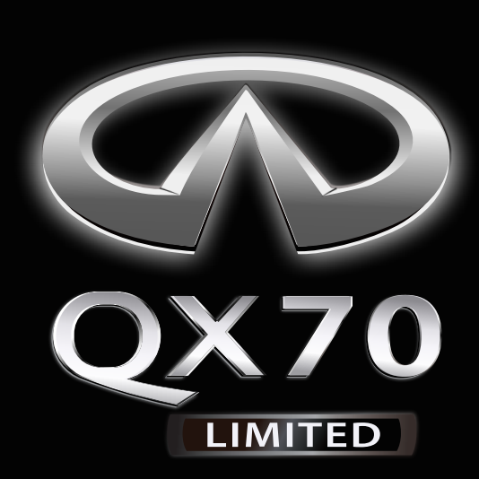 INFINITI QX70 LOGO PROJECROTR LIGHTS Nr.84 (Menge 1 = 1 Satz/2 Türleuchten)