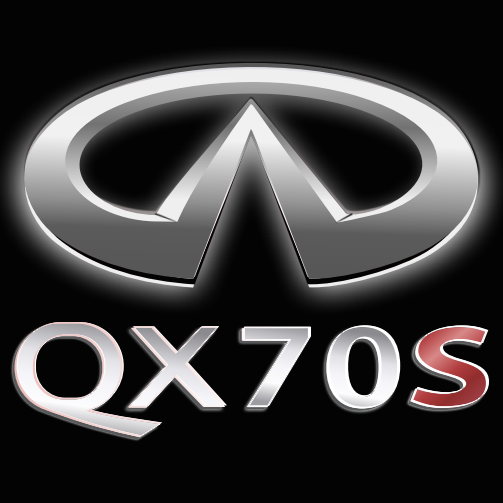 INFINITI QX70 S LOGO PROJECROTR LIGHTS Nr.77 (Menge 1 = 1 Satz/2 Türleuchten)