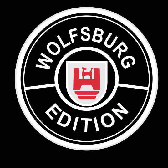 Volkswagen Luci porta WOLFSBURG Logo Nr. 165 (quantità 1 = 2 pellicole logo / 2 luci porta)