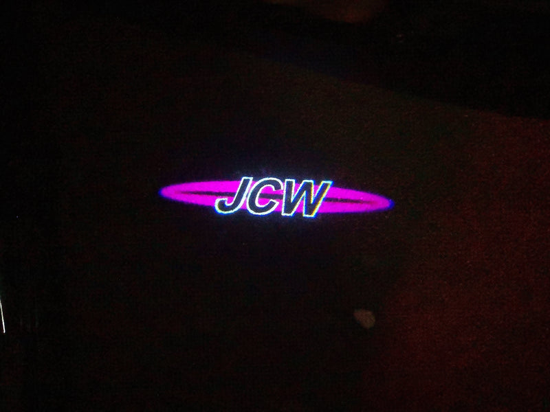 MINI JCW LOGO PROJECROTR LIGHTS Nr.118 (quantity  1 =  2 Logo Film /  2 door lights)