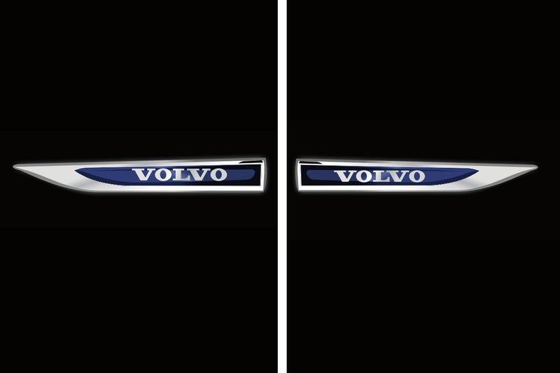 Volvo Original LOGO PROJECROTR LIGHTS Nr.139 (quantità 1 = 2 pellicole logo / 2 luci porta)