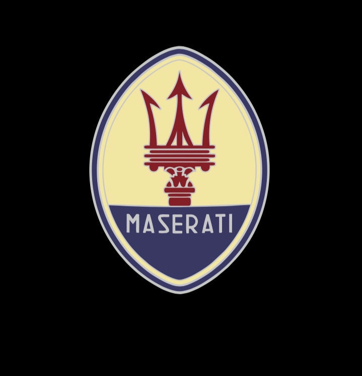 Maserati Original LOGO PROJECROTR LIGHTS Nr.12 (Menge 1 = 1 Satz/2 Türleuchten) 