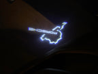 PORSCHE Nürburgring LOGO PROJECTOT LIGHTS Nr.8044 (quantity  1 =  2 Logo Film /  2 door lights)