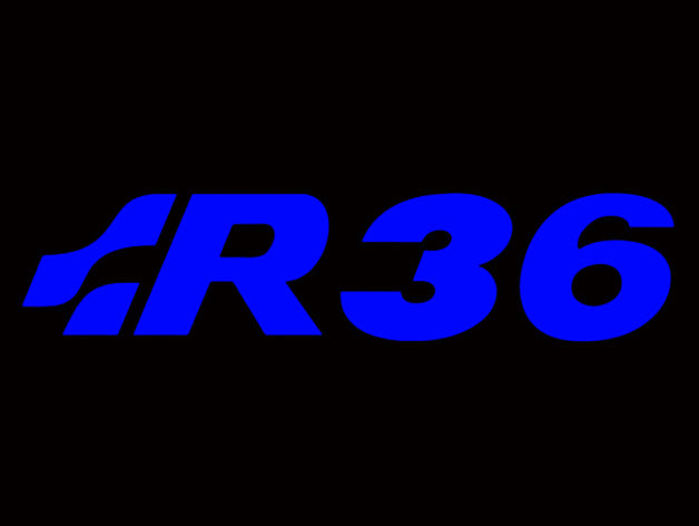 Volkswagen Türleuchten R36 Logo Nr. 38 (Menge 1 = 2 Logofolie / 2 Türleuchten) 