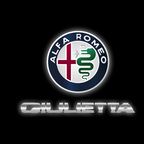 Alfa Romeo Giulietta LOGO PROJECTOT LIGHTS Nr.86 (quantity  1 =  2 Logo Film /  2 door lights)