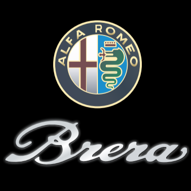 Alfa Romeo BRERA LOGO PROJECTOT LIGHTS Nr.103 (Menge 1 = 2 Logofolie / 2 Türleuchten) 