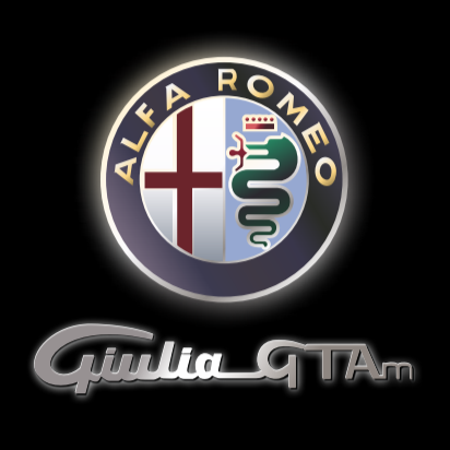 Alfa Romeo Giulietta GTA LOGO PROJECTOT LIGHTS Nr.75 (quantity  1 =  2 Logo Film /  2 door lights)